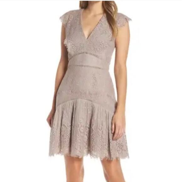 ADELYN RAE NWT Mauve Lace Sleeveless Dress, Size 12 - Picture 4 of 12